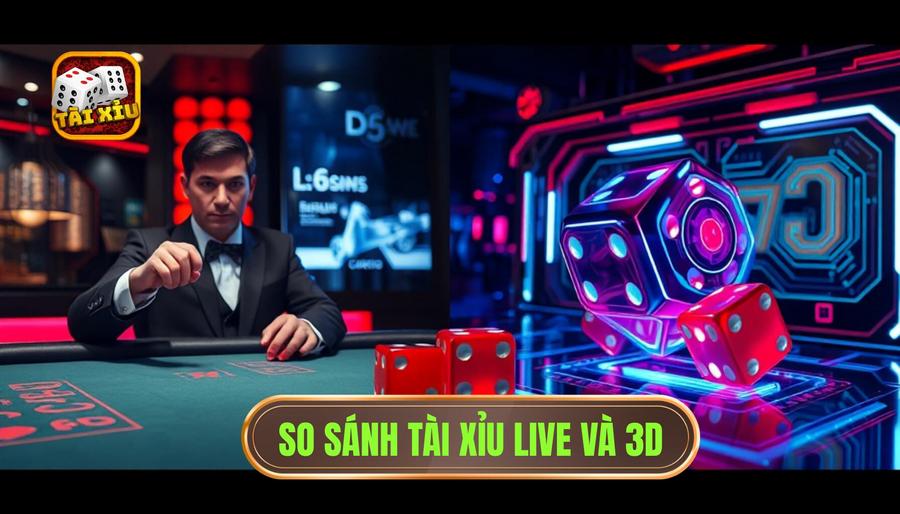 Phân tích sâu: Sự khác biệt giữa Tài Xỉu Live và Tài Xỉu 3D