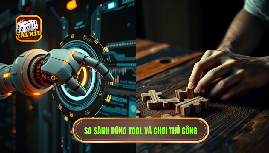 Tool tài xỉu nên dùng không? Phân tích chuyên sâu từ chuyên gia TÀI XỈU 3 Bảng so sánh giữa việc dùng Tool và Chơi thủ công